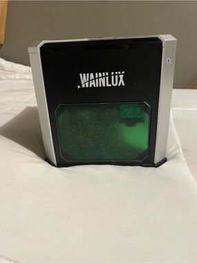 WAINLUX Black & Silver Laser Engraver Protective Shield with Green Window
